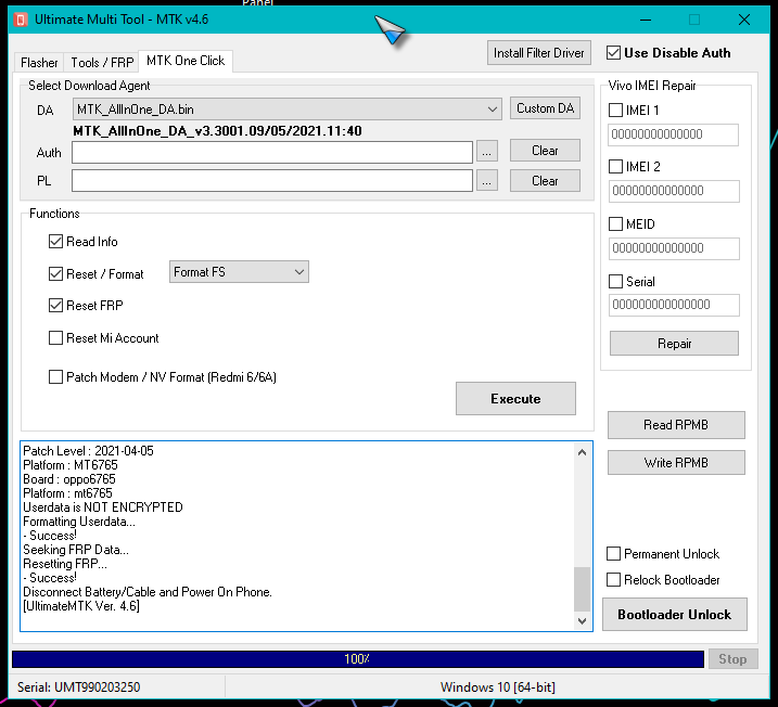 GSM-Forum - Oppo A54 FS&FRP Reset Done By King UMT