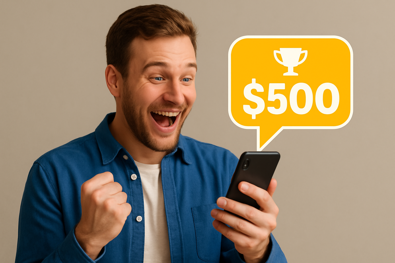 Happy Winner