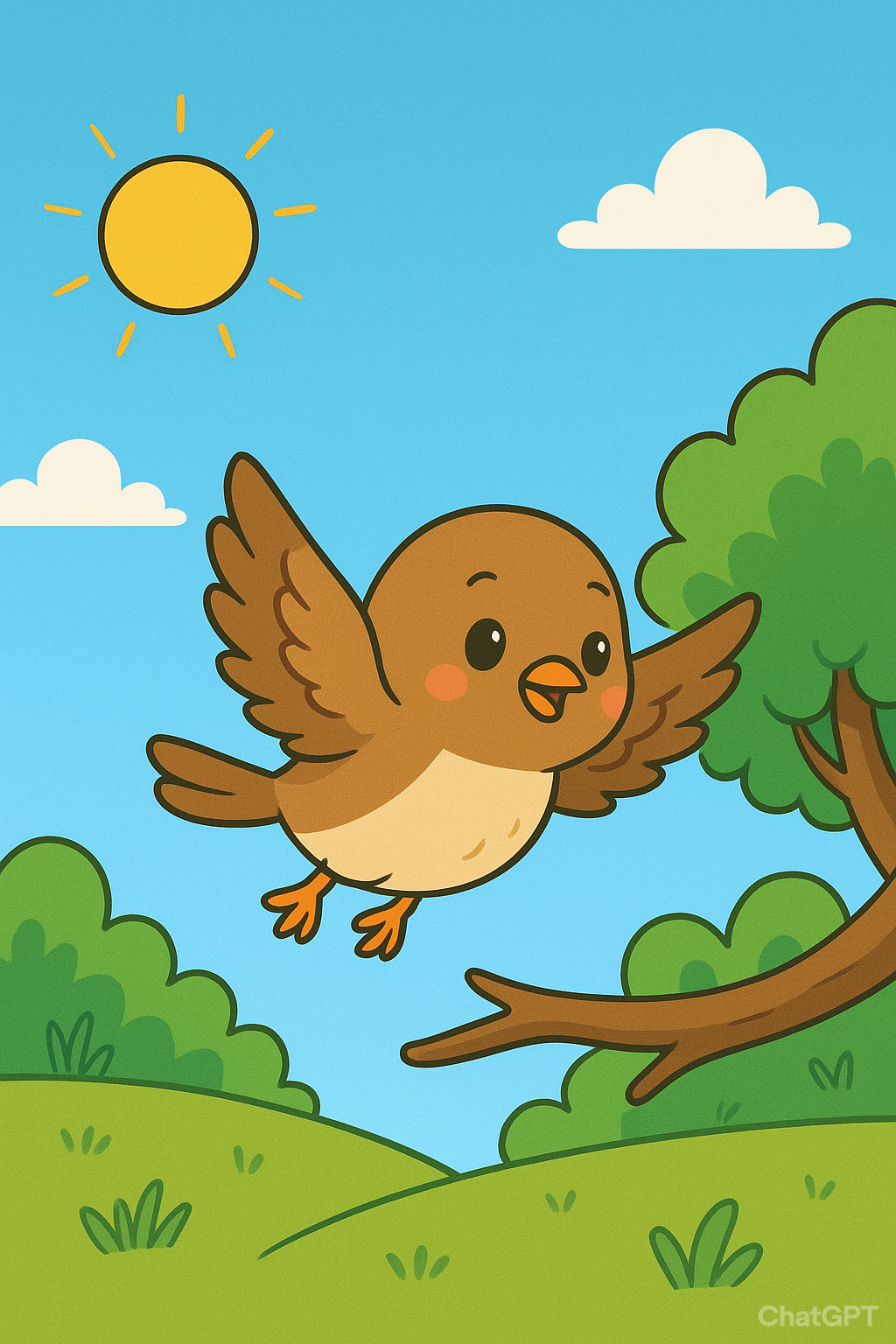 "العصفور الشجاع" 🐦