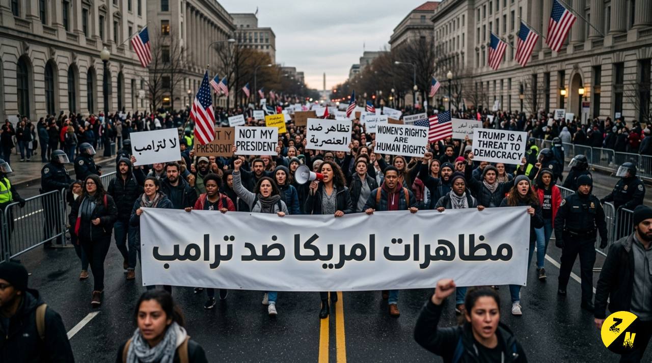 مظاهرات امريكا ضد ترامب